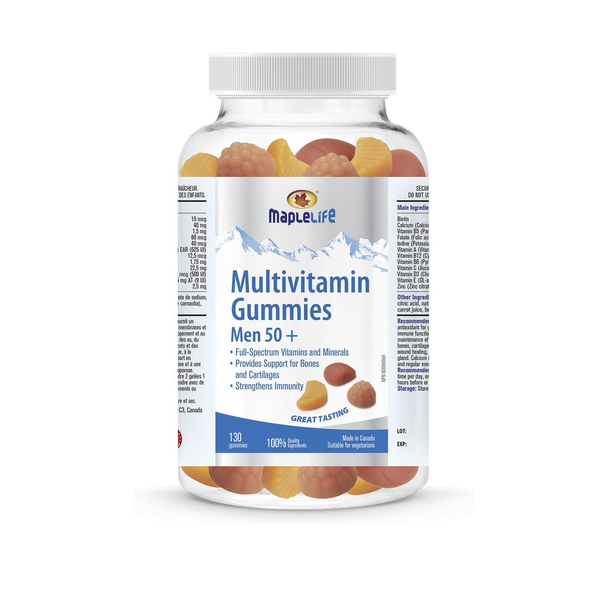 Men's Multi Gummies, Orange Mango Coconut - 60 gummies main image 0