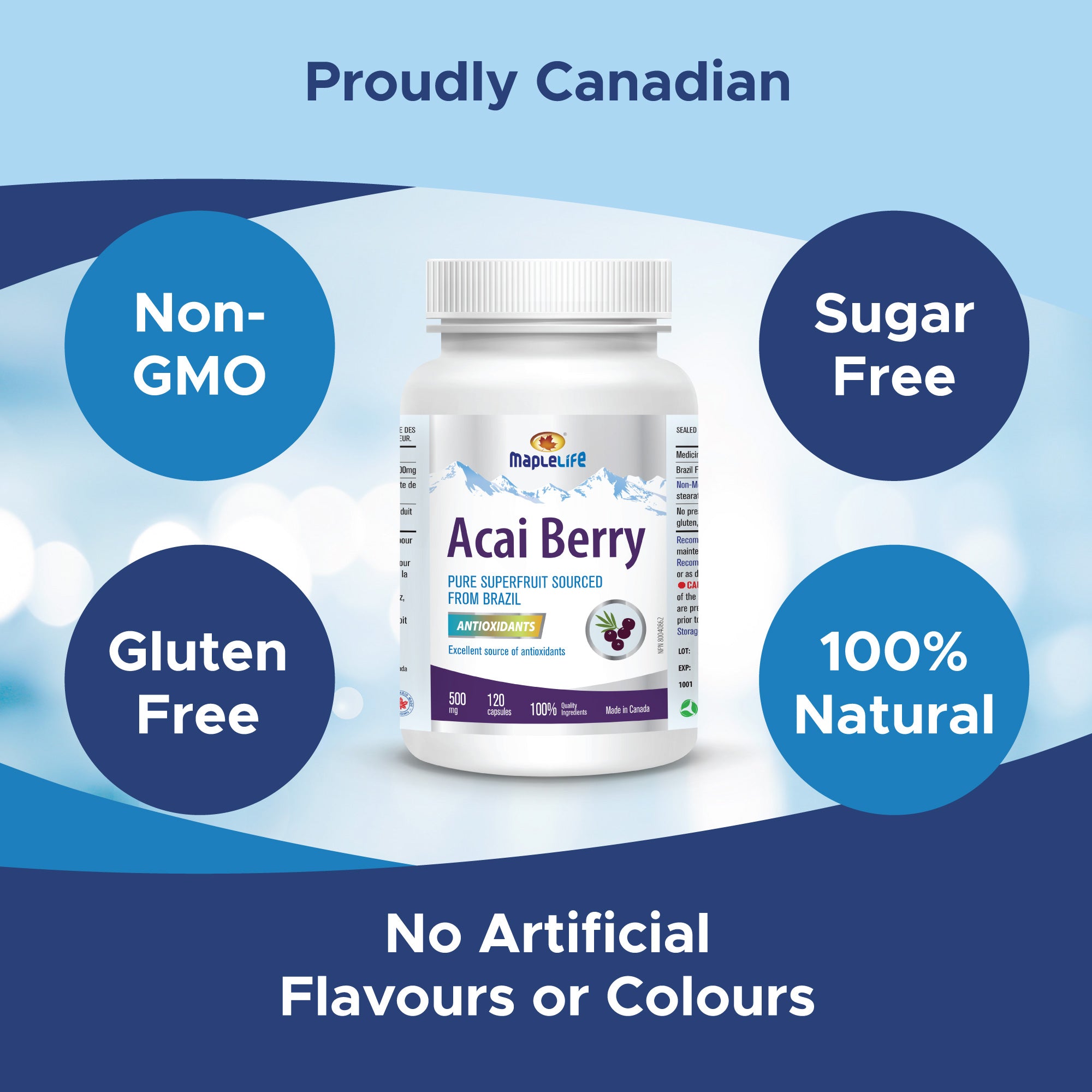 Acai Berry 500mg 120 Capsules