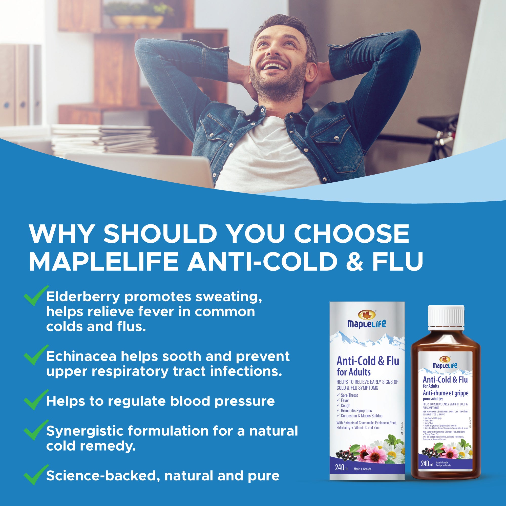 Anti-Cold and Flu for Adults 240ml