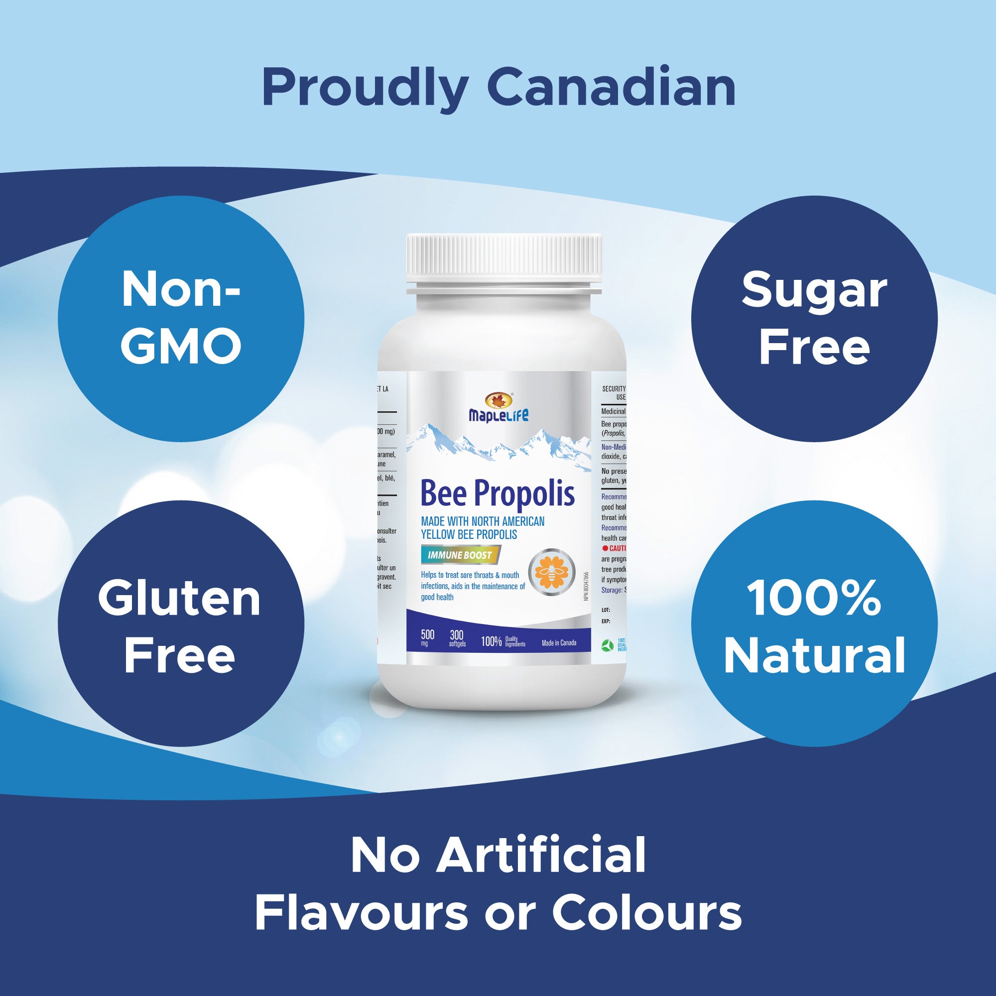 Bee Propolis 500mg 300 Softgels