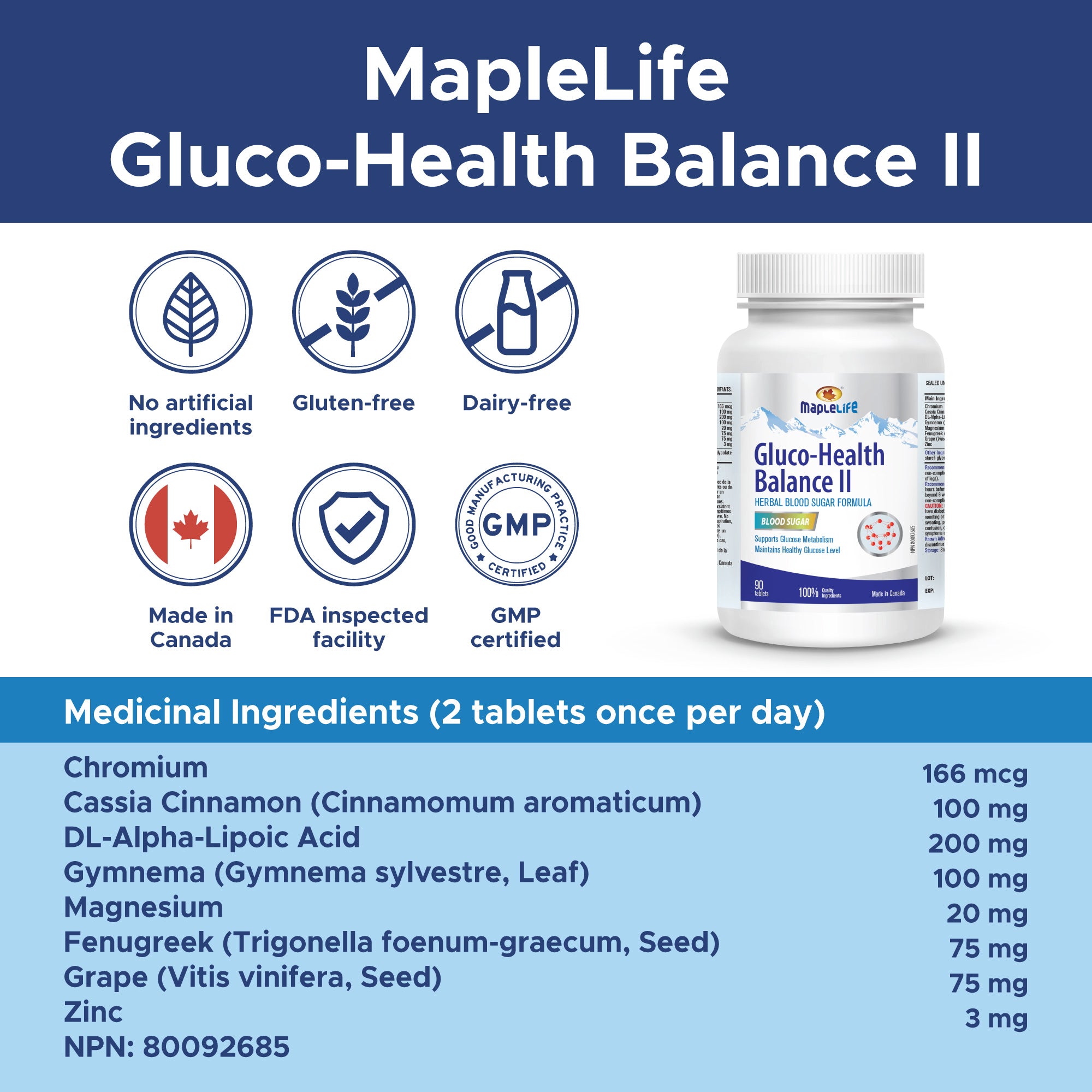 Gluco-Balance II 90 Tablets