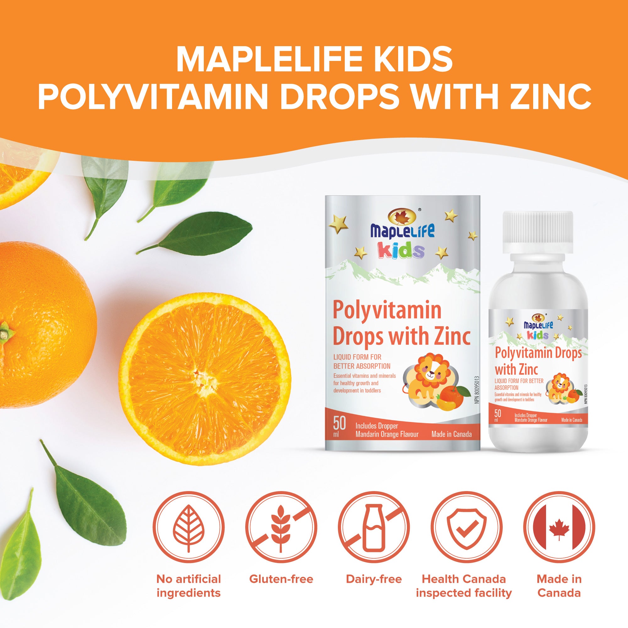 Polyvitamin Drops with Zinc 50ml