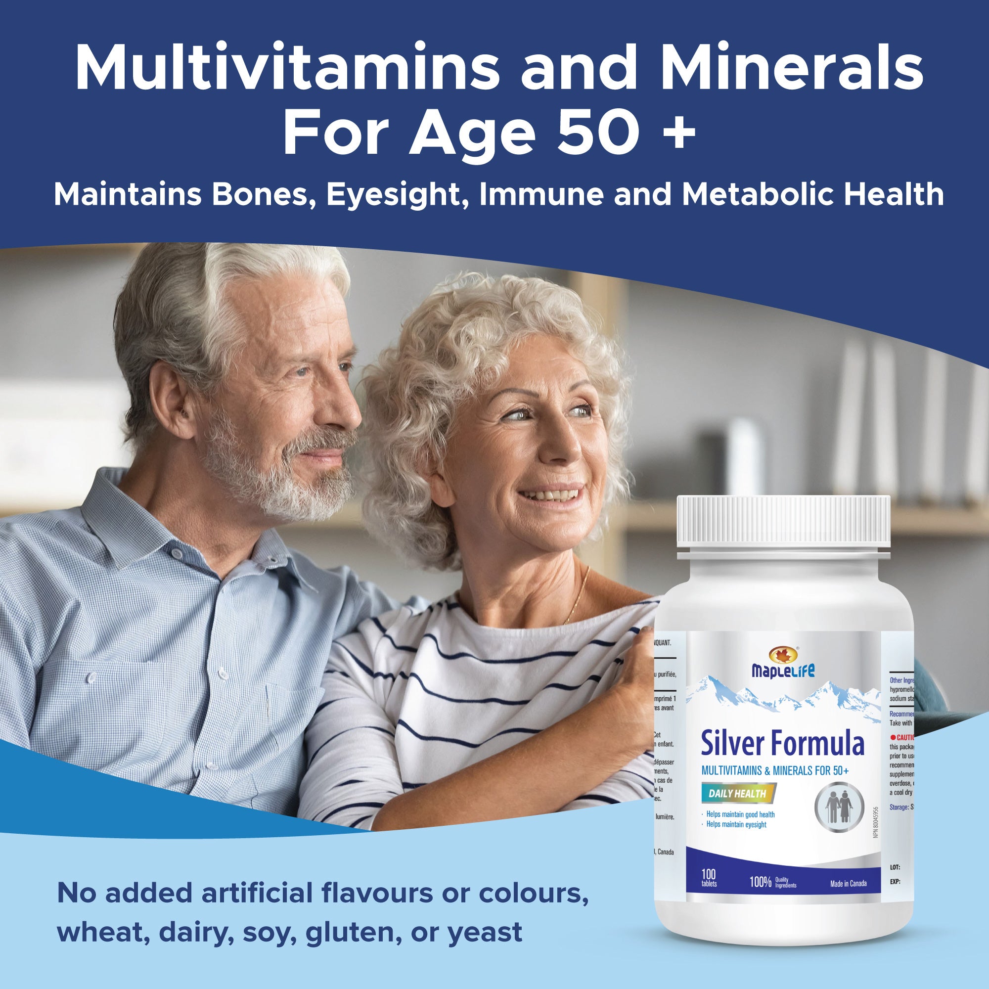 Silver Formula Multivitamin and Mineral Supplement 100 tablets ...