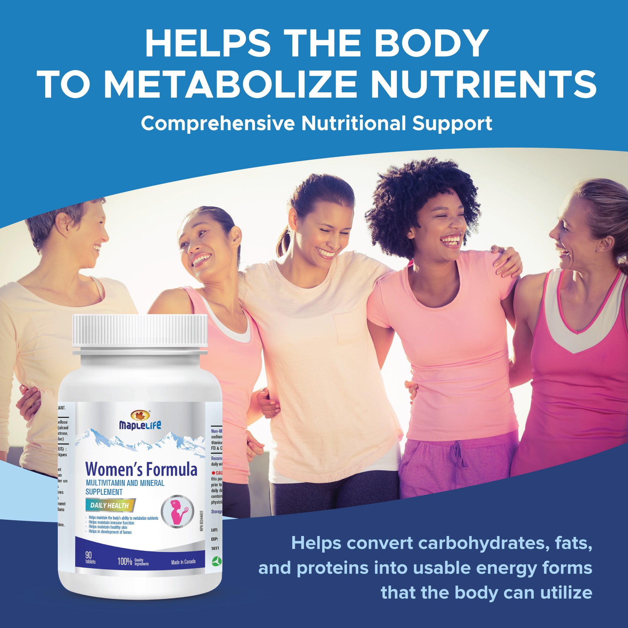 Women's Formula Multivitamin and Mineral Supplement 90 Tablets