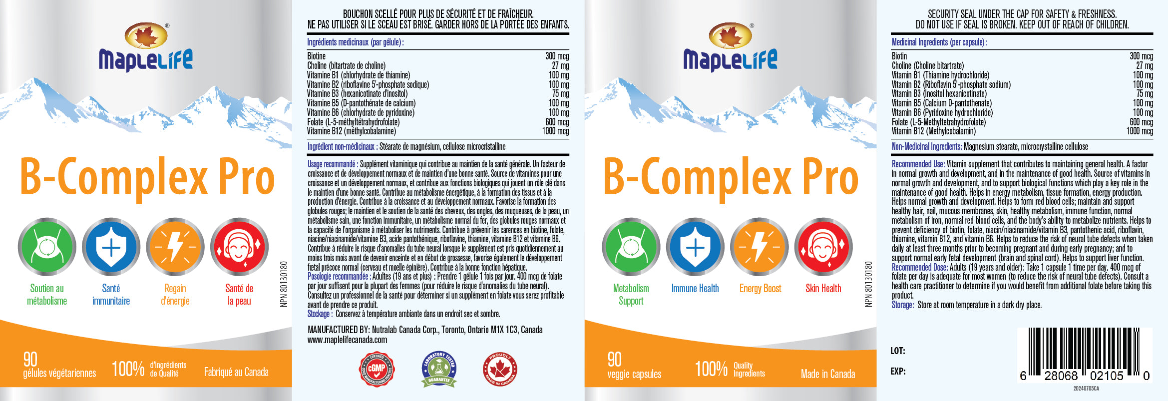 Vitamin B-Complex Pro – MapleLife Nutrition