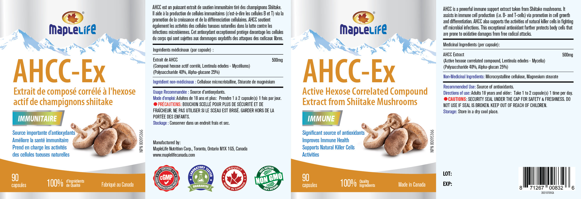 AHCC-Ex 90 Capsules