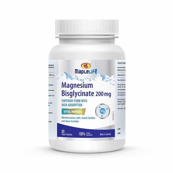 Magnesium Bisglycinate 200mg 90 Capsules