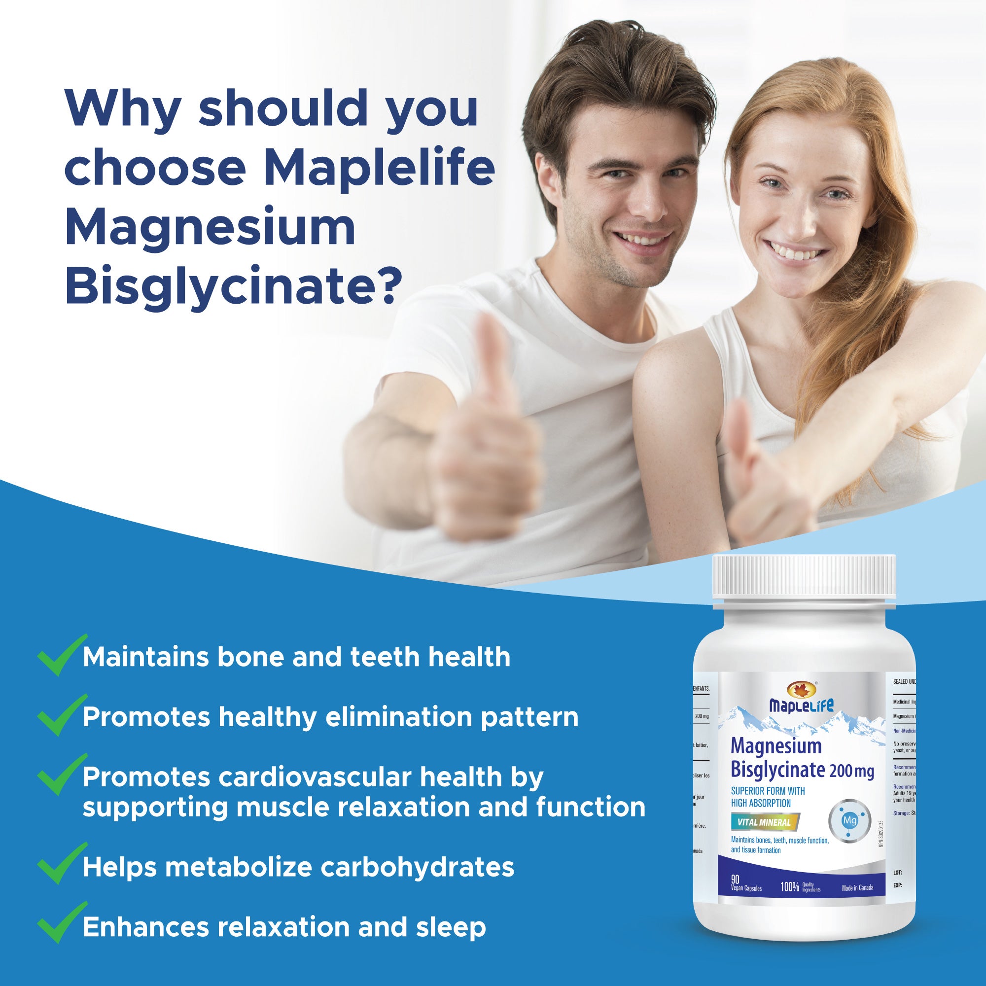 Magnesium Bisglycinate 200mg 90 Capsules