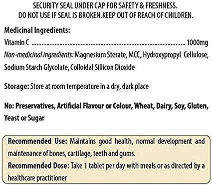 Vitamin C 1000mg 100 tablets