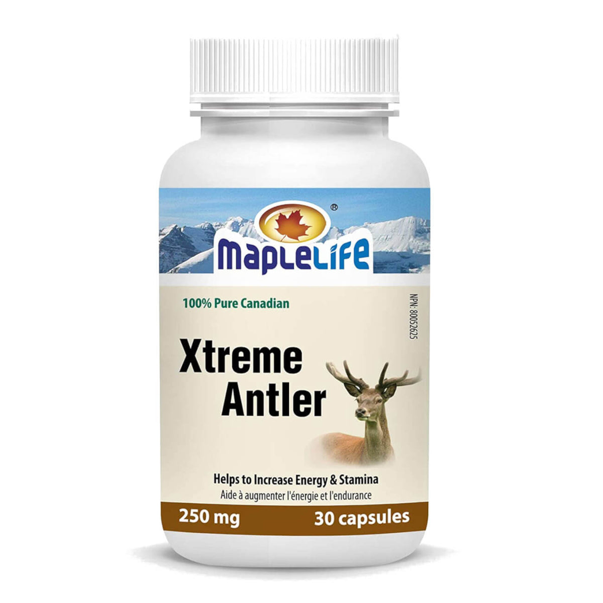 Xtreme Antler 250 mg 30 Capsules MapleLife Nutrition