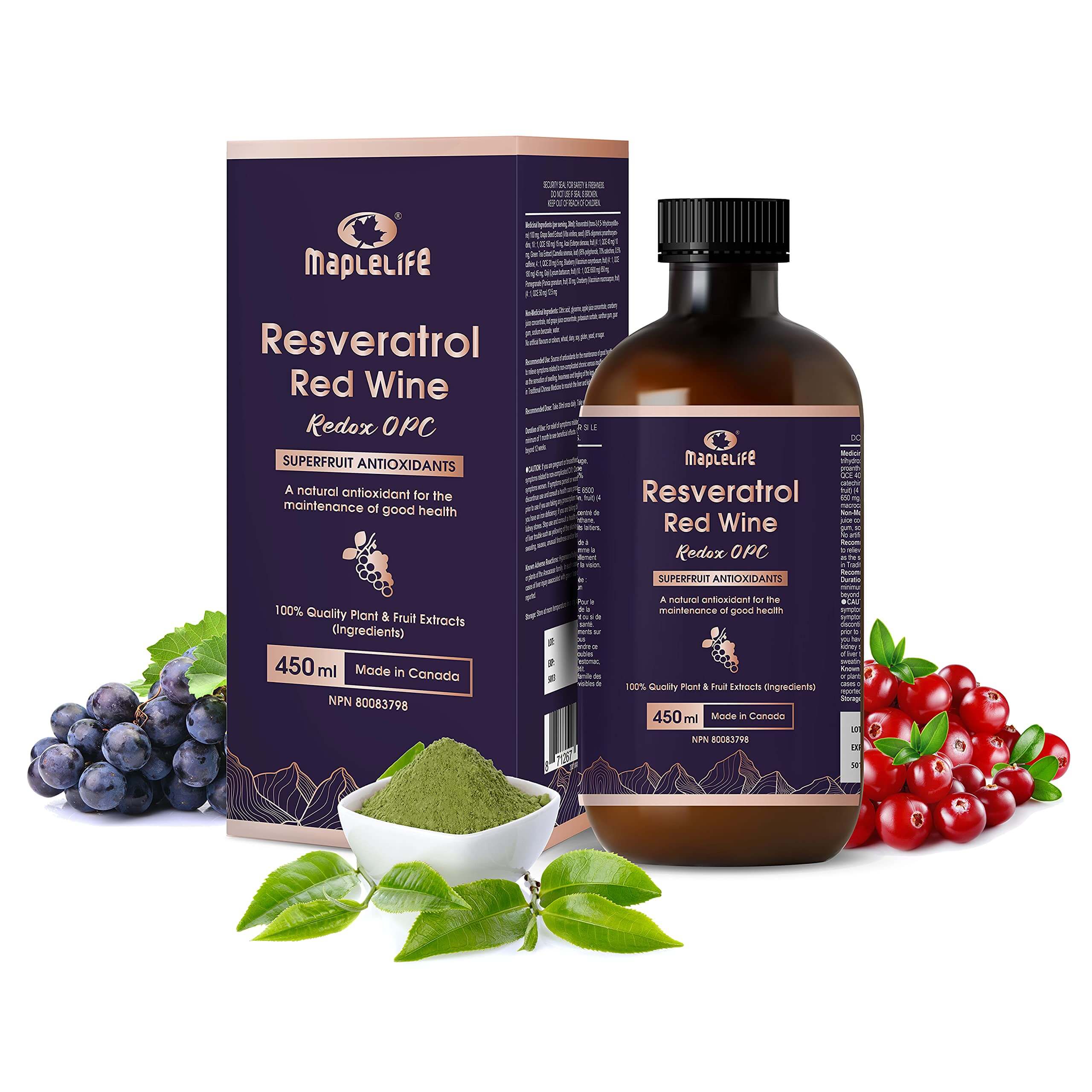 Resveratrol Red Wine Liquid Concentrate 450ml