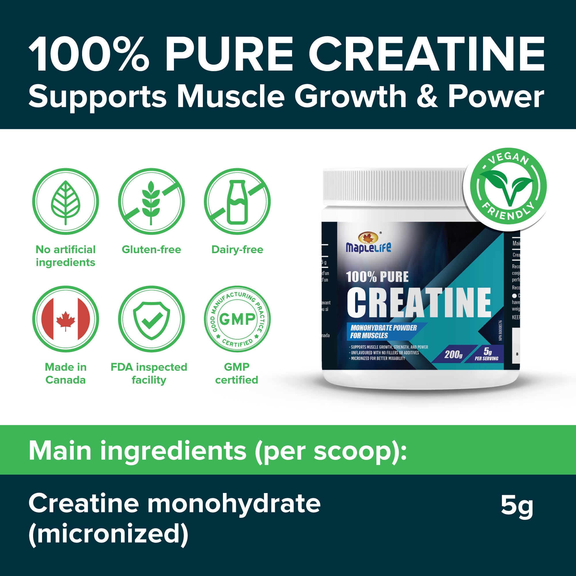 Pure Creatine Powder 200g