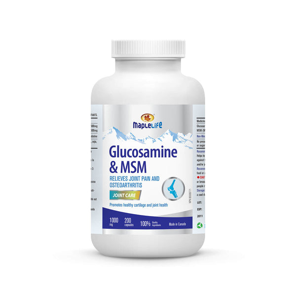 Glucosamine Plus MSM 1000mg 200 Capsules Product Image
