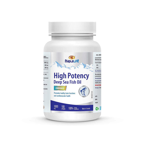 High Potency Fish Oil 1000mg 100 Softgels Product Image