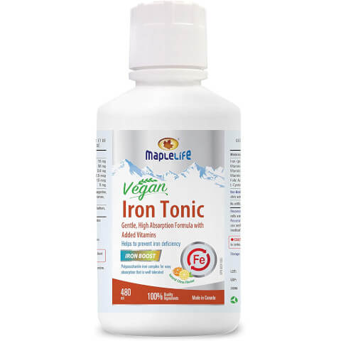 Vegan Liquid Iron Tonic with Iron Boost 480ml