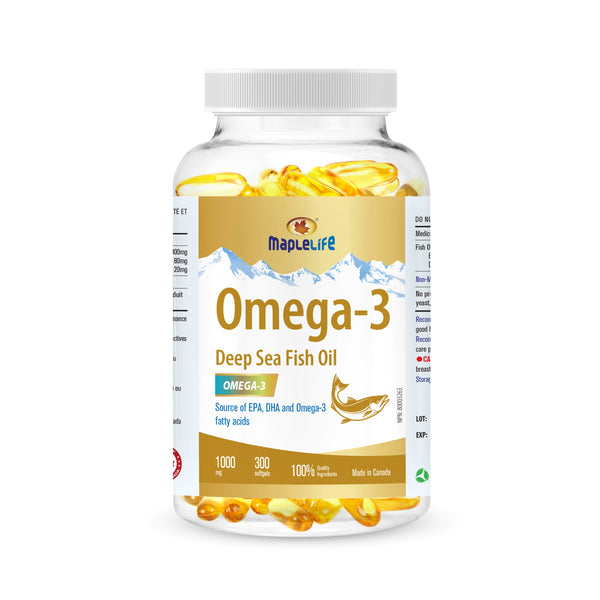Omega-3 Fish Oil 1000 Mg 300 Softgels Product Image