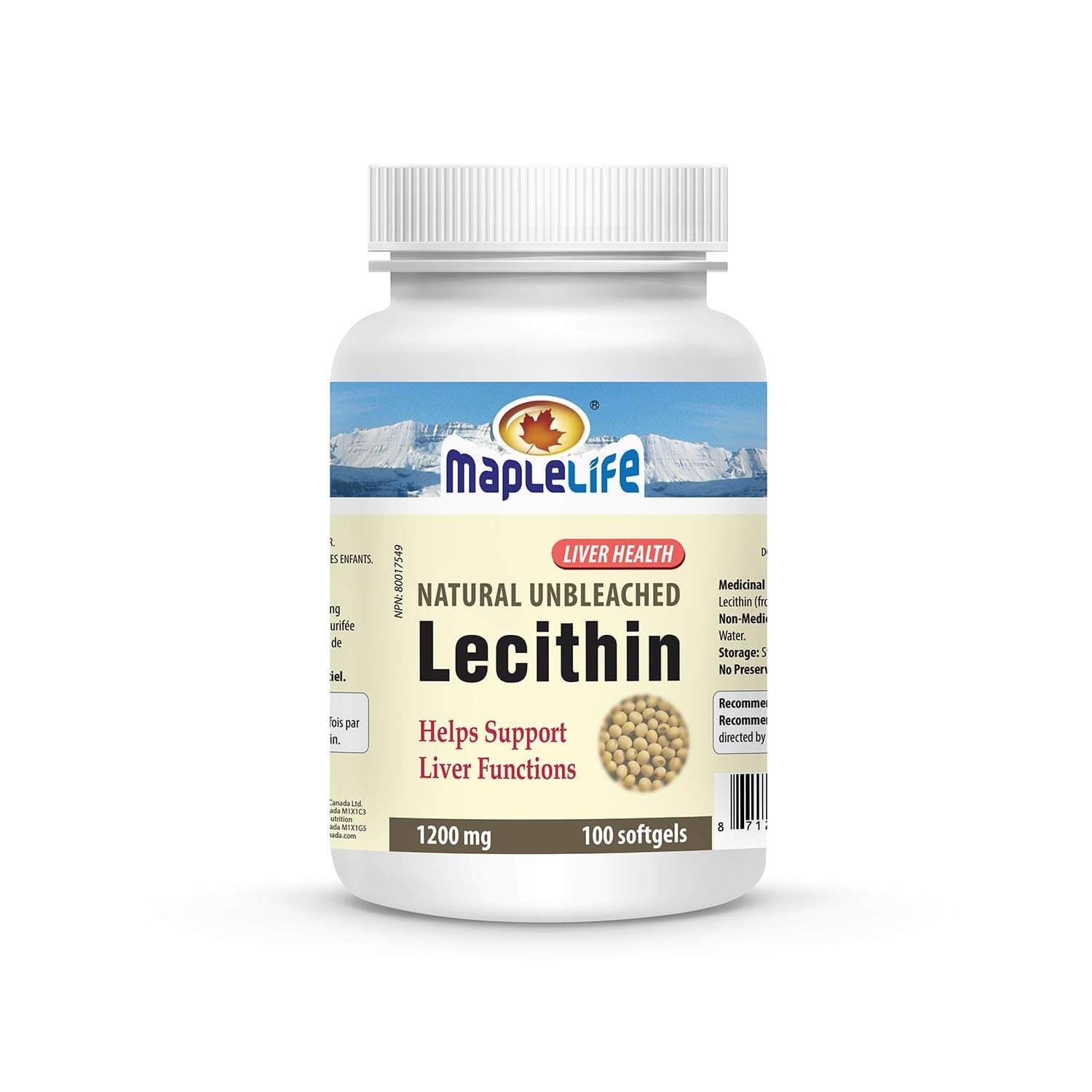 Lecithin 1200mg 100 Softgels (Small Pack) Product Image